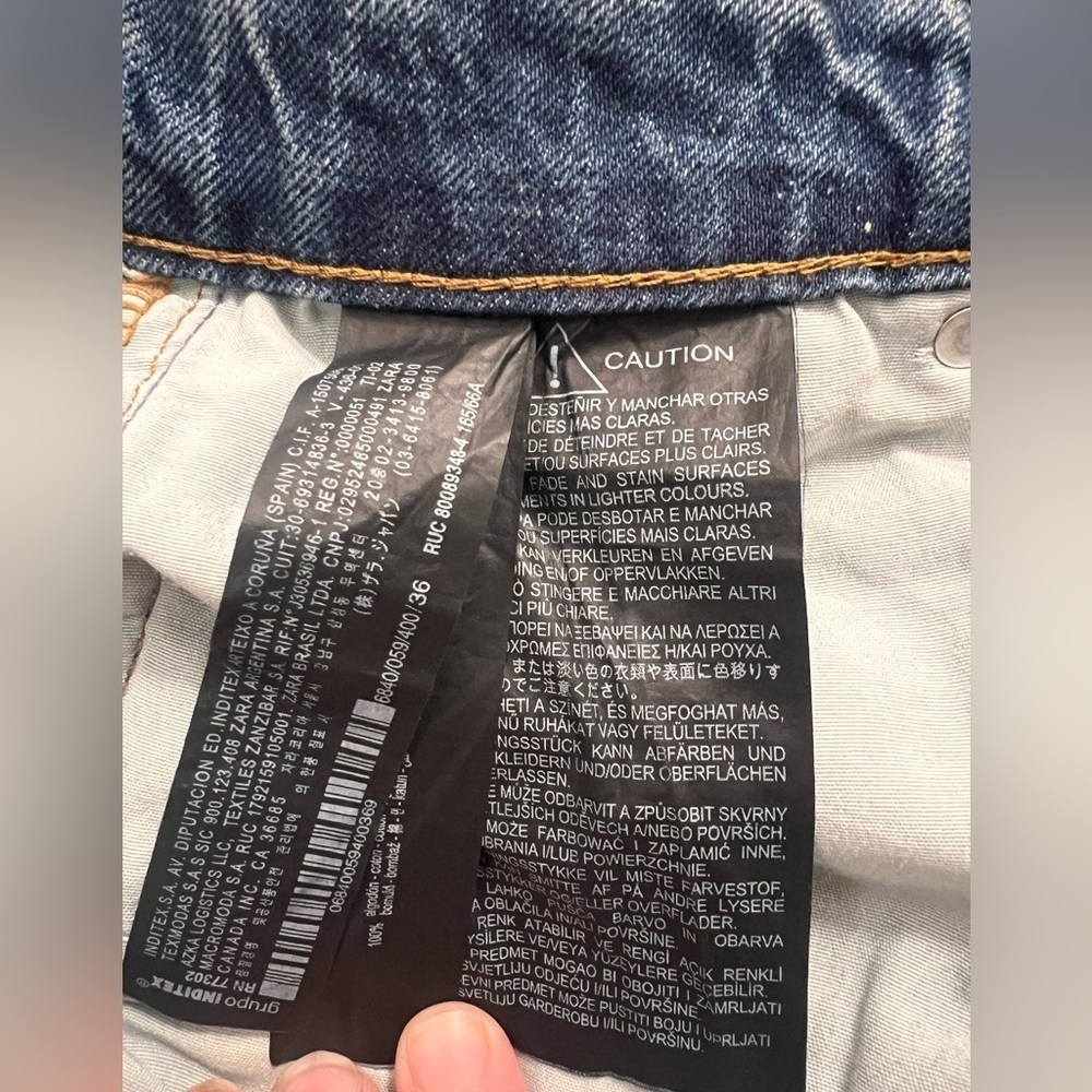 ZARA The HIGH Waist denim short - Picture 7 of 9